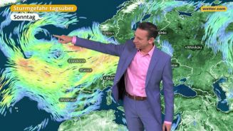 Das Wetter in Europa am 31. Dezember 2017