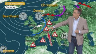 Das Wetter in Europa am 30. Juli 2017