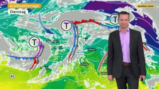 Das Wetter in Europa am 24. Dezember 2017