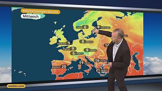 Das Wetter in Europa am 17. März 2017