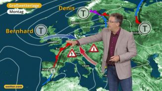 Das Wetter in Europa am 31. Juli 2017