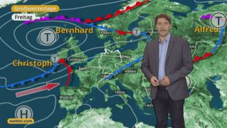 Das Wetter in Europa am 28. Juli 2017
