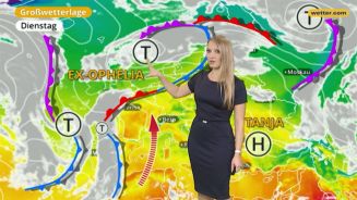 Das Wetter in Europa am 17. Oktober 2017