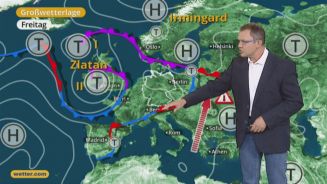 Das Wetter in Europa am 21. Juli 2017