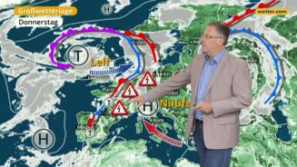 Das Wetter in Europa am 22. August 2017