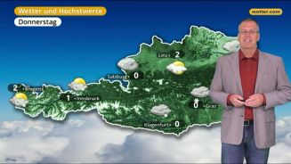 Das Wetter in Österreich am 19. Februar 2018