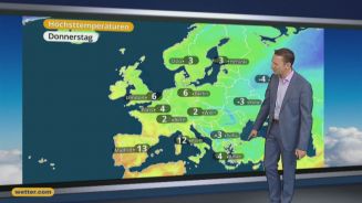 Das Wetter in Europa am 25. Dezember 2016