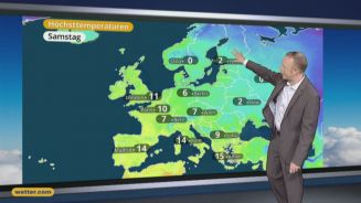 Das Wetter in Europa am 18. Februar 2017