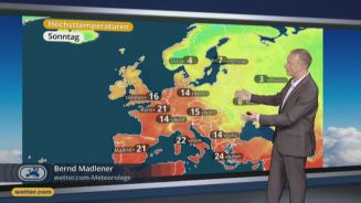 Das Wetter in Europa am 15. Oktober 2016