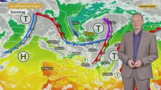 Das Wetter in Europa am 08. Oktober 2017