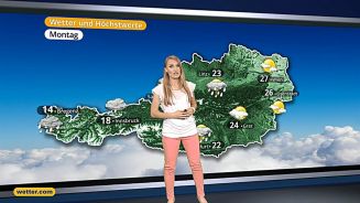 Das Wetter in Österreich am 23. Juni 2017
